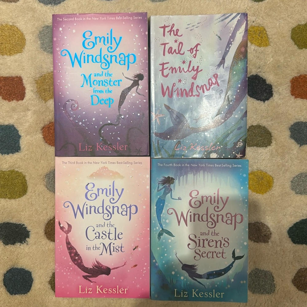 Best-selling series Emily Windsnap by Liz Kessler (4 books)